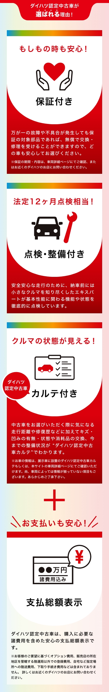 認定中古車モーダルSP