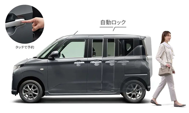 タッチ＆ゴーロック機能：タッチで予約、自動ロック