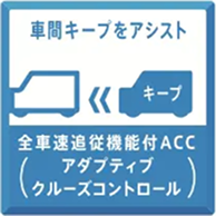 全車速追随機能付ACC（アダプティブクルーズコントロール）