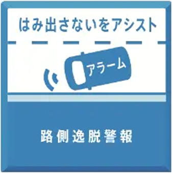 路肩逸脱警報
